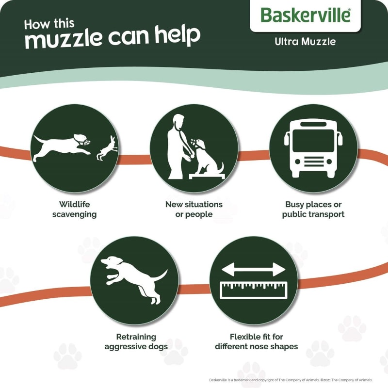 Company of animals on sale baskerville rubber ultra muzzle