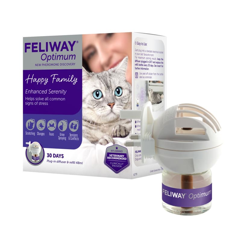 Feliway Optimum - Refill 48 ml - 30 Days - Stress and Conflict - CEVA