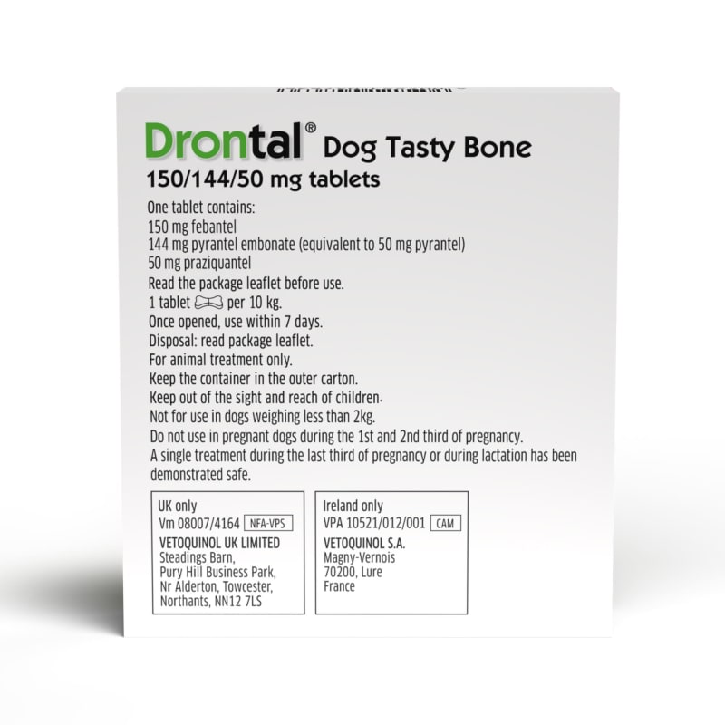 Drontal Tasty Bone Wormer Tablets for MedicAnimal