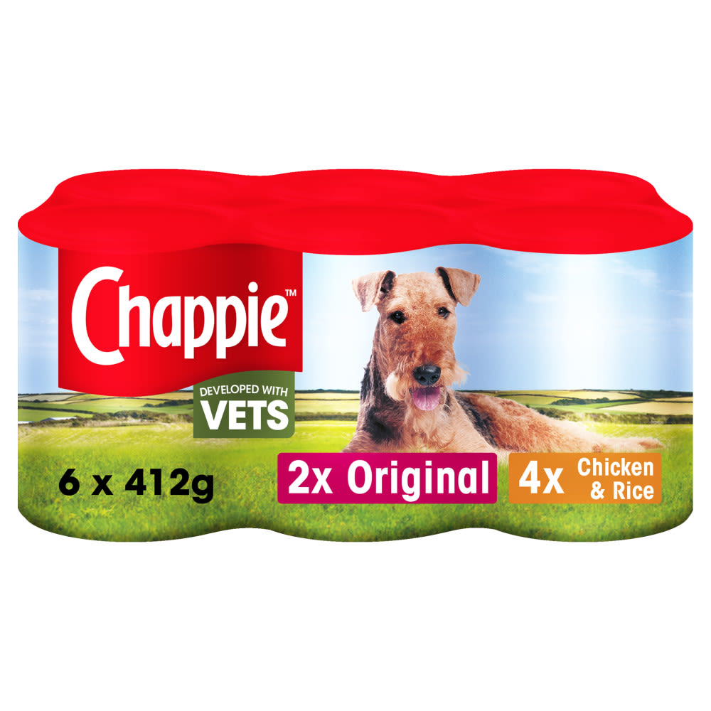 Chappie Adult Wet Dog Food Tins PetSupermarket.co.uk