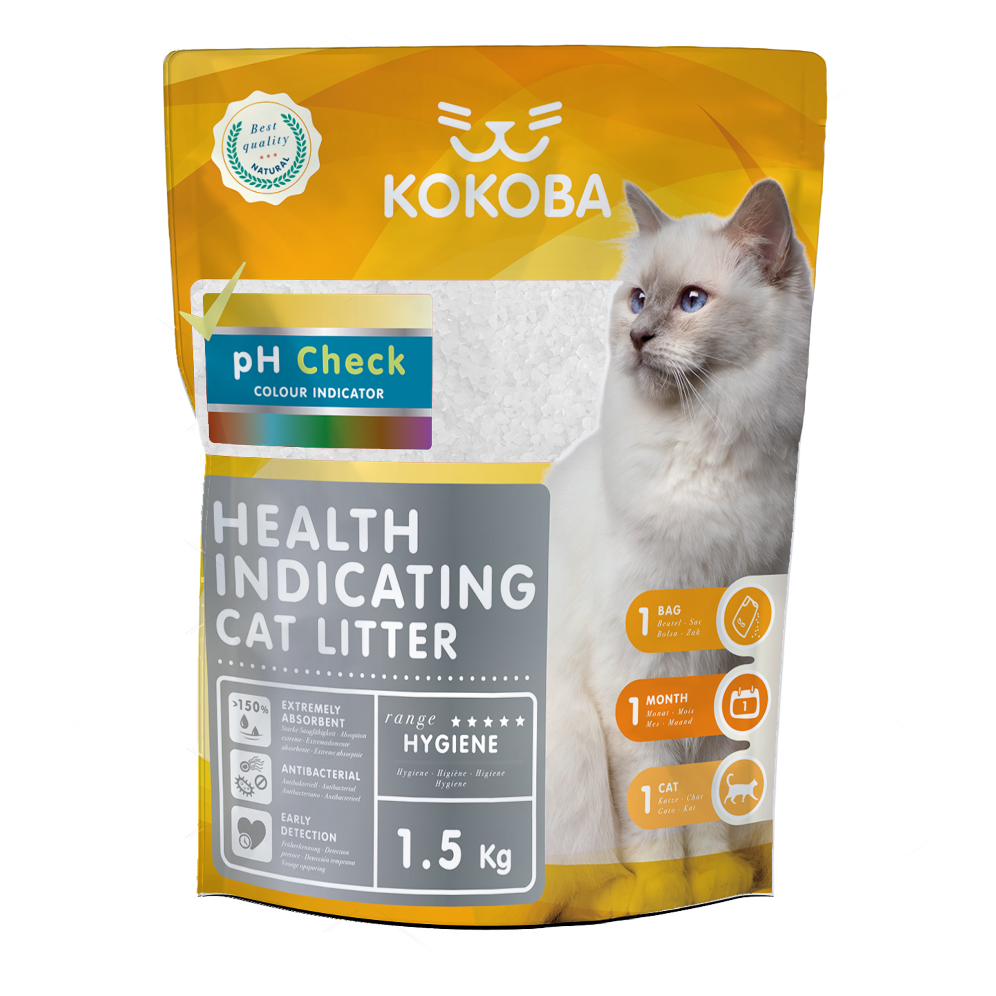 Kokoba Silicate Health Monitor Cat Litter