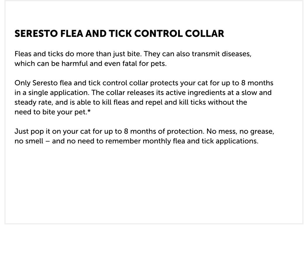 seresto protects your cat from fleas and ti <html> <head> <style> { box-sizing: border-box; } .column { float: left; width: 50%; padding: -50px; }@media screen and (max-width: 500px) { .column { width: 100%; } } } .row::after { content: 