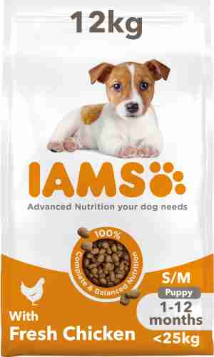 Iams Puppy & Junior Hundefutter (Kleine & Mittelgroße Rassen)