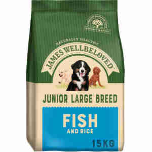 James Wellbeloved Dog Junior Large Breed Fish & Rice