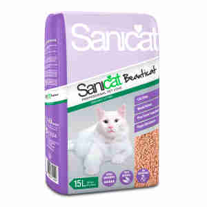 Sanicat Beauticat Holzpellets Katzenstreu