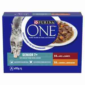 Purina ONE Senior 7+ Mini Fillets in Gravy - Chicken and Beef