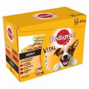 Pedigree Adult Wet Dog Food Pouches Mixed Selection in Gravy