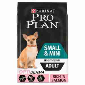 Purina Pro Plan Dog Small & Mini Adult for Sensitive Skin With Optiderma mit Lachs