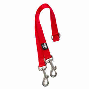 Double Coupleur Laisse pour chien Kokoba - Rouge