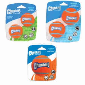 Balles de tennis Chuckit pour chiens
