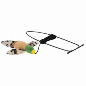 Oiseau volant à l’herbe à chat pour cadre de porte Trixie pour chats