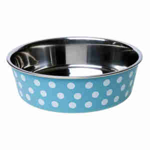 Petface Bella Hondenbak Turquoise met Witte Stippen
