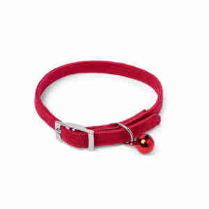 Petface Stretch Nylon Kattenhalsband in Rood
