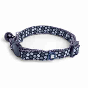 Petface Grey Dotty Cat Collar