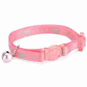 Petface Reflecterende Halsband met Kattenprint
