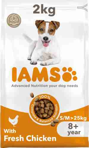 IAMS for Vitality pour chien senior de petites et moyennes races au poulet