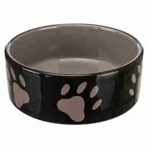 Trixie Ceramic Dog Bowl with Paw Prints
