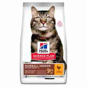 Hill's Science Plan Mature Adult Hairball Indoor Dry Cat Food Poulet