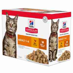 Hill's Science Plan Feline Adult 1-6 Poultry Selection