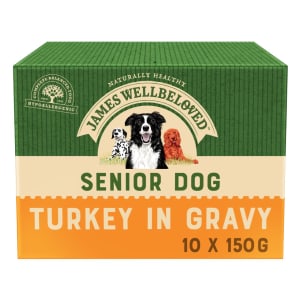 james wellbeloved senior turkey and rice pouches