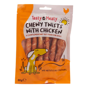 Tasty and Meaty Chewy Twists With Pet Supermarket