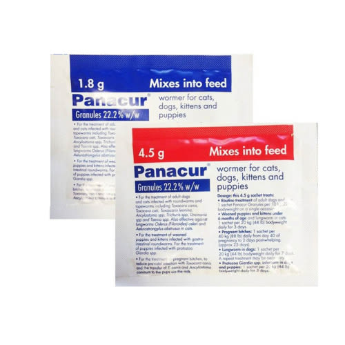 panacur wormer for puppies dosage