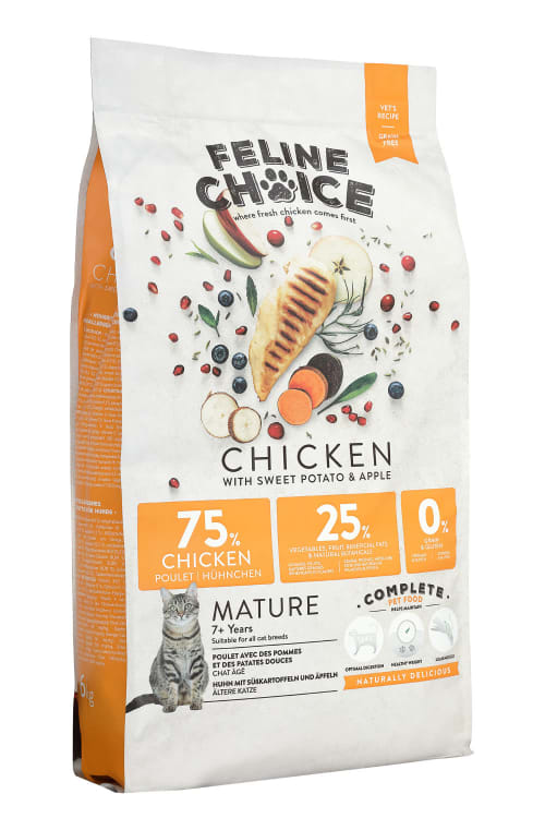 Croquettes Pour Chats Seniors Feline Choice Medicanimal Fr