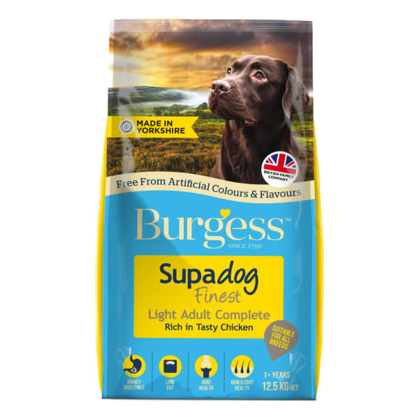 Burgess Supadog Light Adult Dry Dog Pet Supermarket