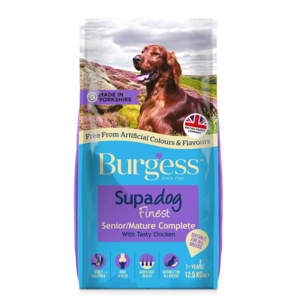 Burgess Supadog Senior Dry Dog Food Pet Supermarket