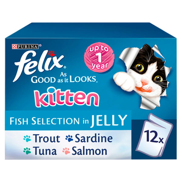 Felix kitten shop fish selection