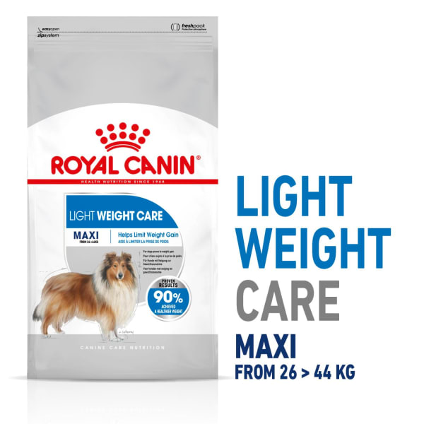 Royal canin 2025 maxi light weight