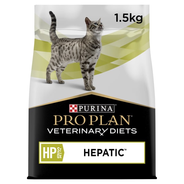 Purina Pro Plan Veterinary Diets HP St/Ox Hepatic Adult/Senior Dry Cat Food  - Chicken - 1.5kg - Chicken