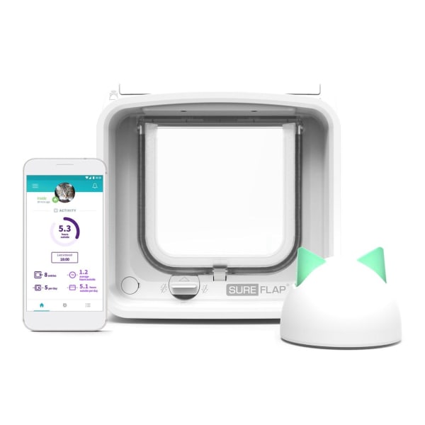 SureFlap Microchip Cat Flap Connect with Wireless Hub - 1 Flap