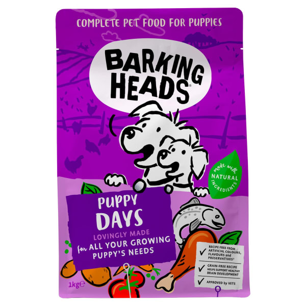 barking heads puppy days grain free