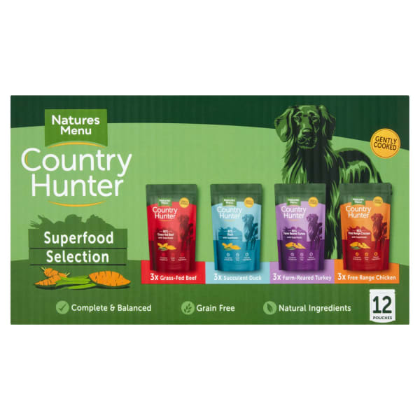 natures menu country hunter superfood selection for dogs