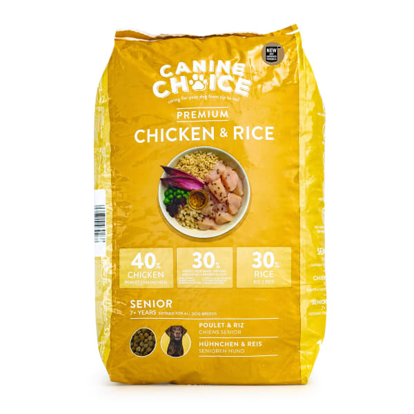 canine choice senior dog food